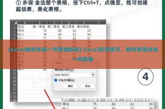 (excel如何求和一列数据的和) Excel高效技巧，如何快速求和一列数据