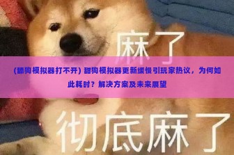 (舔狗模拟器打不开) 甜狗模拟器更新缓慢引玩家热议，为何如此耗时？解决方案及未来展望